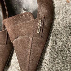 Prada sport suede heels